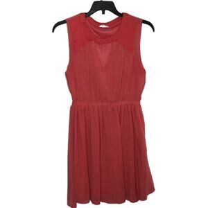 Tobi Sleeveless Blouson Salmon Pink Mini Dress size Medium